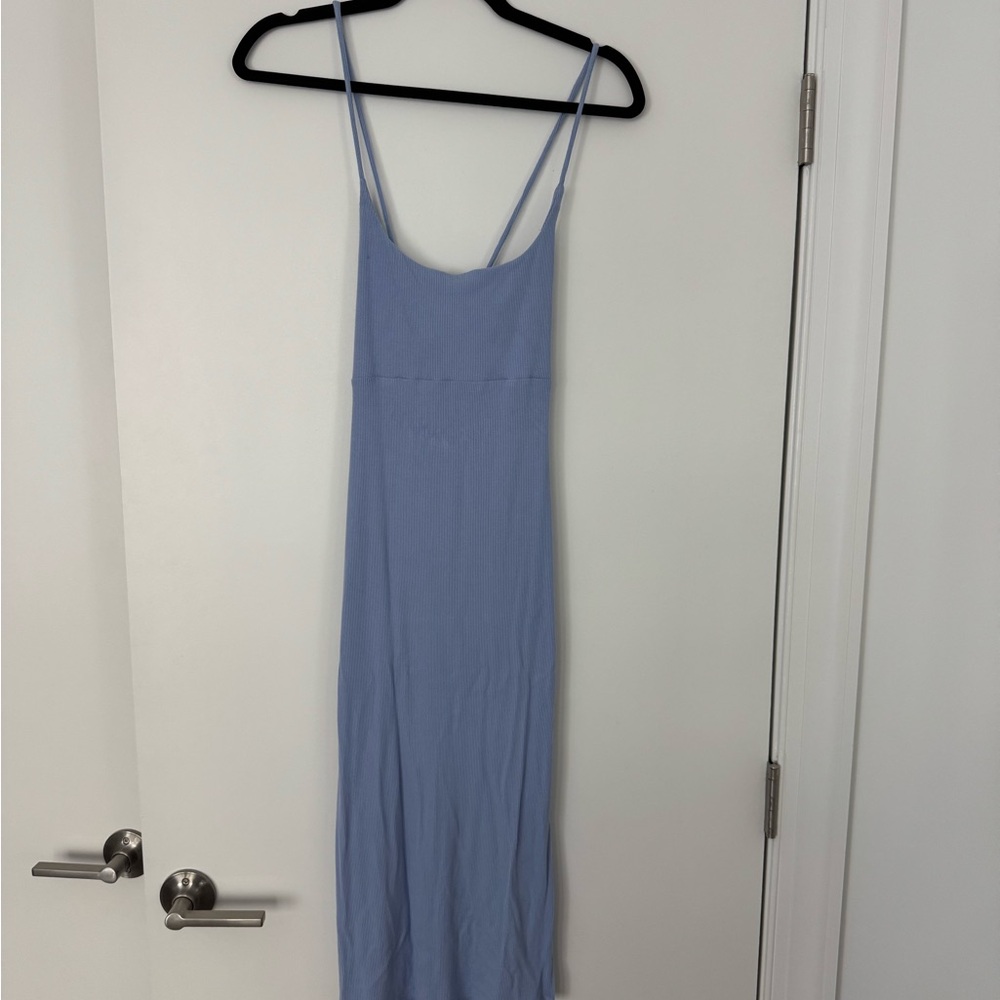 Light Blue Spaghetti Strap Dress
